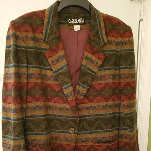 Casablanca Wool Blend Blazer